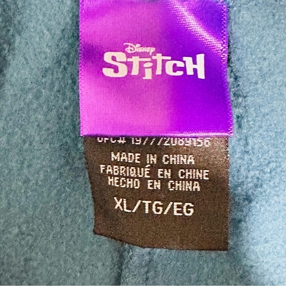 NWT Disney’s Lilo & Stitch Men’s Sz XLarge Blue Acid Wash Drawstring Joggers - Picture 6 of 10